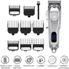 ماكينة حلاقة شعر كهربائية احترافية احترافية للرجال مع شاشة L