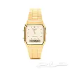 ساعة كاسيو فنتج ذهبية Casio Vintage