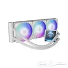 مبرد مائي 3 مراواح ابيض AURA GL360 LCD من شركة Gamdias