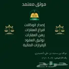 إفراغ عقار-موثق -معتمد لدى وزارة العدل