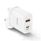 1   5 شاحن سفر YC49 بمنفذين USB-A   Type-C  شحن سريع