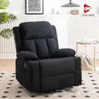 كرسي استرخاء مخمل ب خاصية المساج على شكل اهتزاز لون أسود