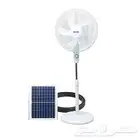 مروحة شمسية 16 بوصة   بطارية قوية 5000 مللي امبير  إضاءة