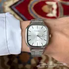 كاسيو مربع أبيض عقارب Casio Quartz