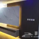 واجهات شاشه مع بديل خشب بديل رخام تنفيذ عدي الدمام الشرقيه ا
