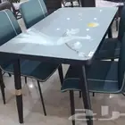طاولات طعام زجاج مقاوم للحرارة تركي وصيني وطاولات خشب ورخام