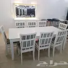 طاولات سفرة الطعام مودرن مع بوفيه نوع خشب