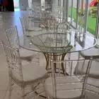 تأجير طاولات ذهبي وكراسي
