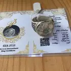 خاتم فضة حجر موزنايت