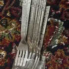 طقم ملاعق شوكة قديمة