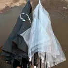 umbrella- مضلة مطر شفاف واسود -واكياس مطر توصيل للجميع