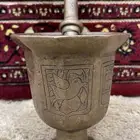 نجر مضلع منقوش قديم من النوادر حجم صغير