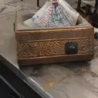 طاوله ستيل 2 50 وطاولات خشب وارفف ومكينه