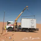 كرين للاجار سطحه دبل تريلات نقل غرف جاهزه ونش نقل بركسات ونش