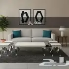 أطقم مجالس بديل رخام 5 قطع فضي