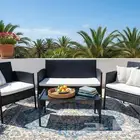 جلسة خارجية 4 أشخاص مع طاولة