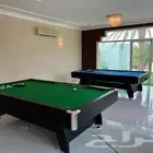 بلياردو بمقاسات دولية 9قدم و8قدم وطالات تنس هوكي فرفيره جديد