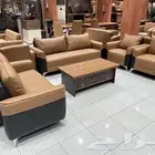 كنب مكتبي جلد فخم و كراسي دوار و مكاتب اداريه