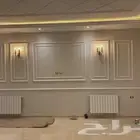 ديكورات جبس واصباغ داخلي وخارجي مع التشطيب