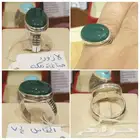 خواتم ملكيه عقيق يماني وتشكيله من الأحجار الكريمة فضه 925