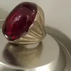 خاتم فضه حجر ياقوت