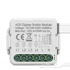 مفتاح إنارة ذكي (رباعي) صغير الحجم يعمل بنظام zigbee