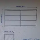 دولاب ايكيا ادراج بحالة جيدة