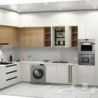 متخصصون ف تفصيل جميع انواع المطابخ