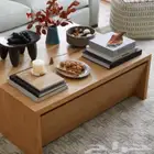 طاولة غرفة معيشة قهوة كريت باريل crate and barrel
