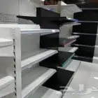 رفوف سوبر ماركت ومستودعات تخزين عربيات كاشيرات استاندات ملاب