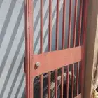 باب حديد مع الحلق