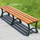 مقعد حديقة بدون مسند ظهر