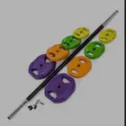 عرض لفتره محدودة بار مع أوزان أوزان حديد ملونة وزن 40kg