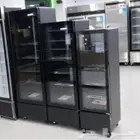 ثلاجات عرض بانكوول واحد باب زجاج أسود