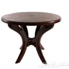 طاوله كبيره لون بني للبيع ب80