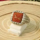 خاتم مرجان تونسي طبيعي غير معالج نوادر