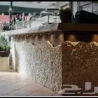 كونتر حجر وجه جبل متعرج بار حجر وجه جبل