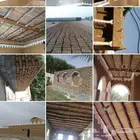 اعمال تراث بنا با الطين وتليوسات وسقف جريد وثل