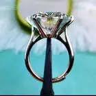 خاتم فضه أسترليني moissanite 15ct