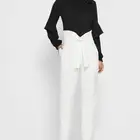 بنطلون أبيض مقاس XL