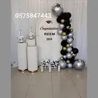 تنسيق جميع الحفلات مداخل طاولات كراسي كوش مواليد تخرج
