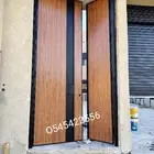 ابواب حديد كلادينج والمنيوم كلادينج