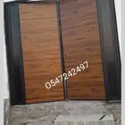 أعمالنا بالابواب الحديد الكلادينج والالمنيوم