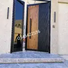 أعمالنا بالابواب الحديد الكلادينج