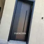ابواب حديد كلادينج بشكل عصري