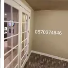 ابواب المنيوم ابواب زجاج درابزين زجاج شباك زجاج واجهات زجاج