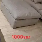 L shape sofa with ottoman