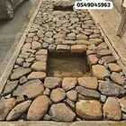 ممرات تلبيسات بالحجر الطبيعي