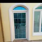شبابيك المنيوم دبل و عادي زجاج سيكوريت ابواب المنيوم دبل
