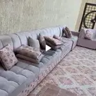 كنب للبيع ست قطع وزاويتين 450